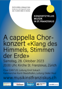 A cappella Chorkonzert 28.10.2023